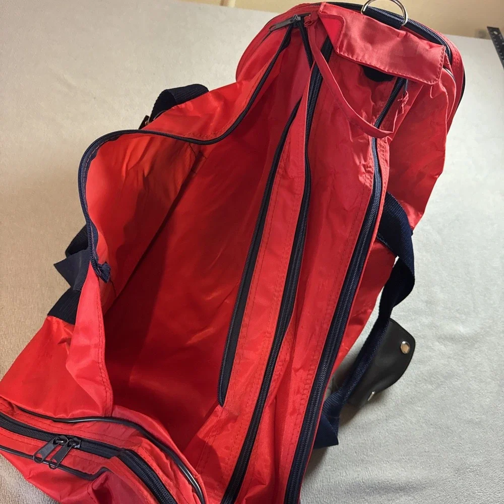 Vintage Retro 90's MacGregor Sport Duffle Bag Teal Red 24x12x11